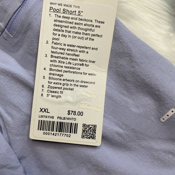 Lululemon pool short 5” - Picture 2 of 4
